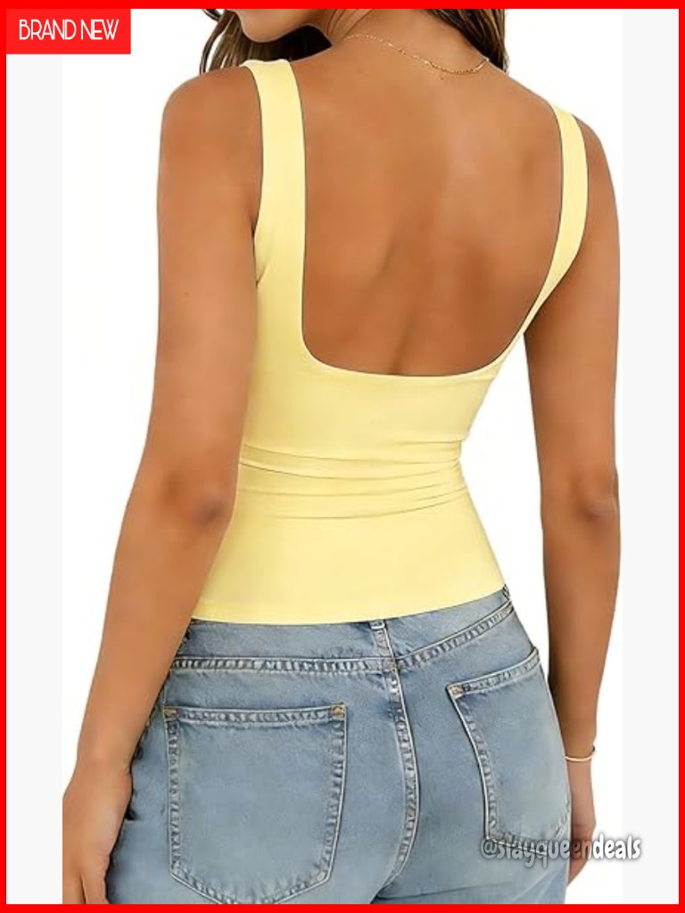 Slim Fit Backless Tank Top High Neck Summer Y2k Going Out Top